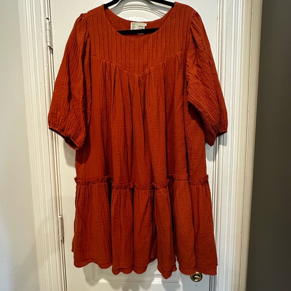 Anthropologie Saturday Sunday Dress, Large, Rust - Picture 2 of 3